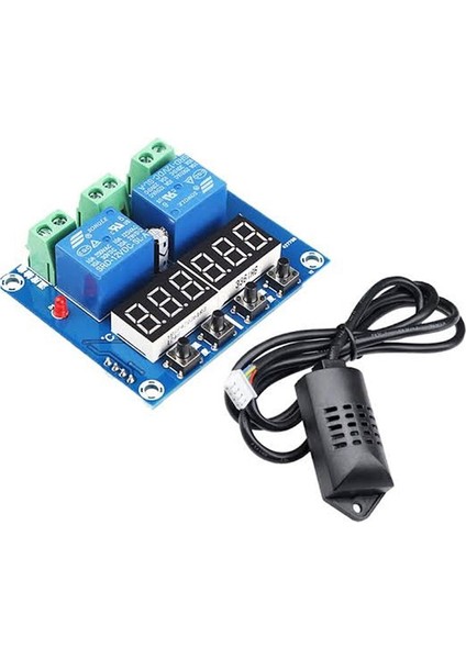 XH-M452 Dc 12V 10A Dijital LED Çift Çıkış Sıcaklık ve Nem Kontrol Modülü