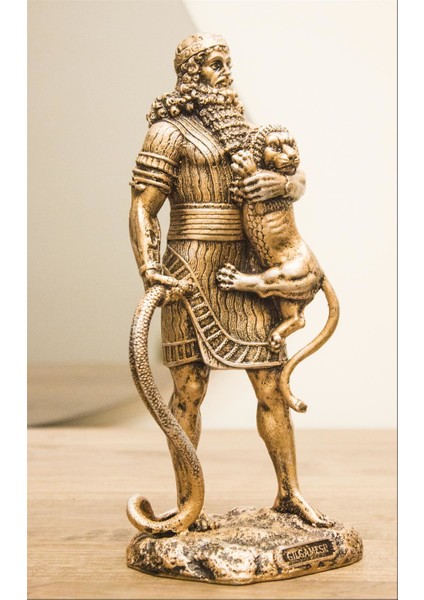 Antioch Artdesign Gılgamış Biblo 26 cm Antik Mezopotamya Mitolojik Heykeli Ev Dekor fiyatları