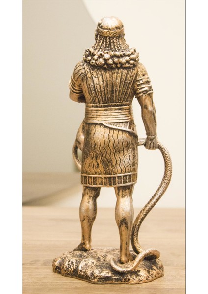 Antioch Artdesign Gılgamış Biblo 26 cm Antik Mezopotamya Mitolojik Heykeli Ev Dekor modelleri