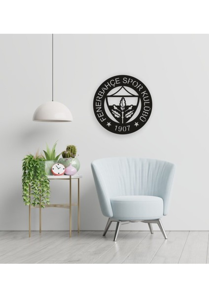 Fenerbahçe Logosu Ahşap Duvar Dekor Tablosu Duvar Süsü