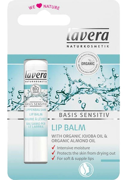 Basis Sensitiv %100 Doğal Hassas Dudak Balsamı 4.5g