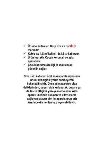 Ekonomik Beyaz 5'li Grup Priz Topraklı Çocuk Korumalı 8 Metre Kablo (Düz Fiş) fiyatları