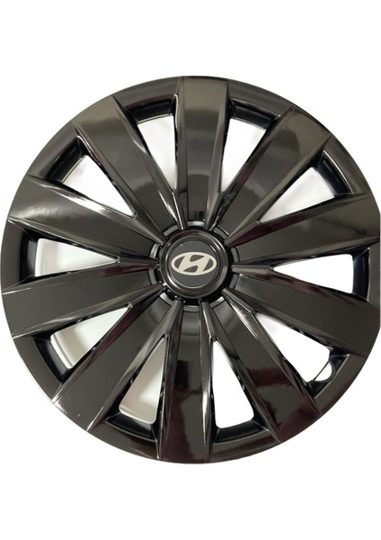 Hyundai 14'' Inç Piano Black 4'lü Set Jant Kapağı Çelik Jant Görünümlü