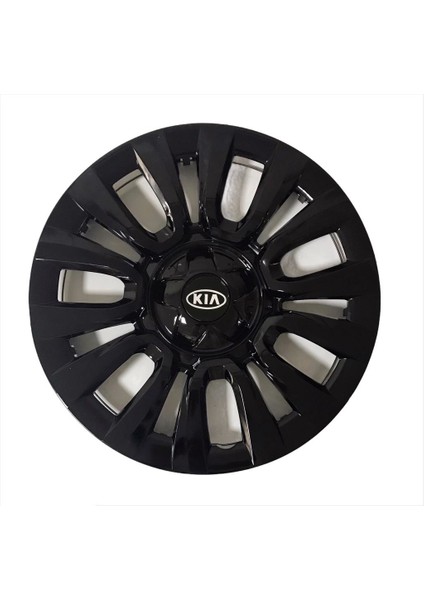Kia Venga 15'' Inç Piano Black Siyah 4'lü Set Jant Kapağı Çelik Jant Görünümlü