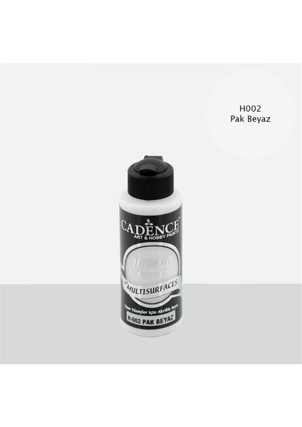 Hybrid Multisurface Akrilik Boya 120 Ml. H-002 Pak Beyaz