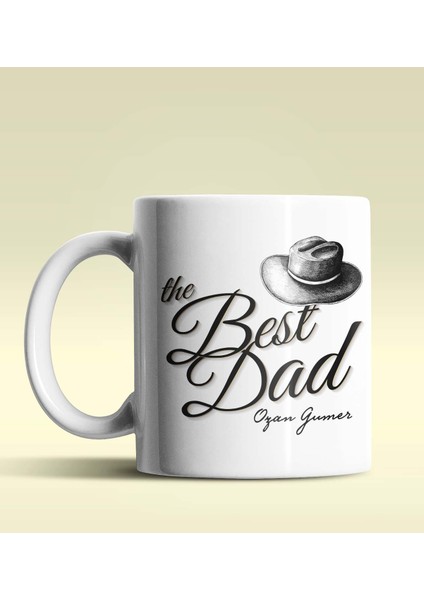 Kişiye Özel The Best Dad Tasarımlı Beyaz Kupa Bardak