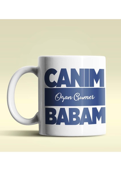 Kişiye Özel Canım Babam 6 Tasarımlı Beyaz Kupa Bardak