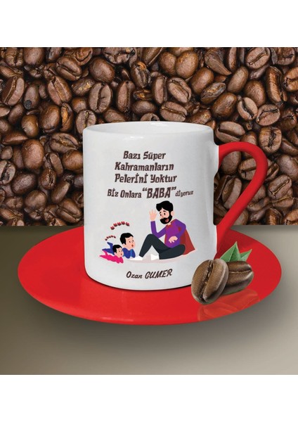 Kişiye Özel Bazı Kahramanların Pelerini Yoktur Tema Kahve Fincan