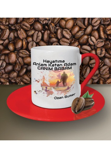 Kişiye Özel Hayatıma Anlam Katan Adam Tasarım Beyaz Kahve Fincanı