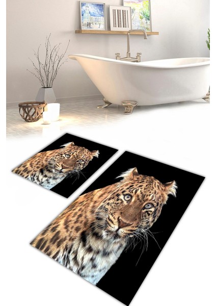 Yıkanabilir Kaymaz Dot Taban 2'li Banyo Paspası ( 50CM x 60CM - 60CM x 100CM) MNP1170