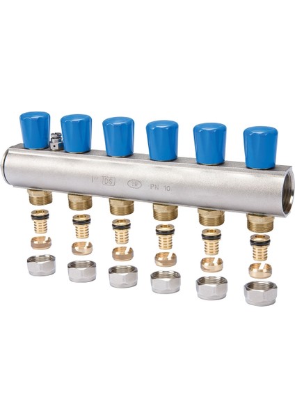 Tds. 1" 11 Ağız 16X2" Kendinden Vanalı Kollektör Pe-Xb