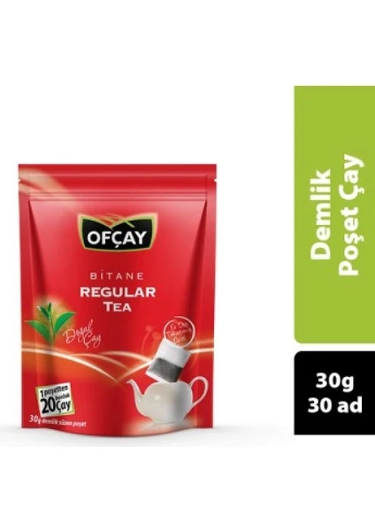 Bitane Regular Tea Eko Demlik Poşet Çay 30 gr 30'lu