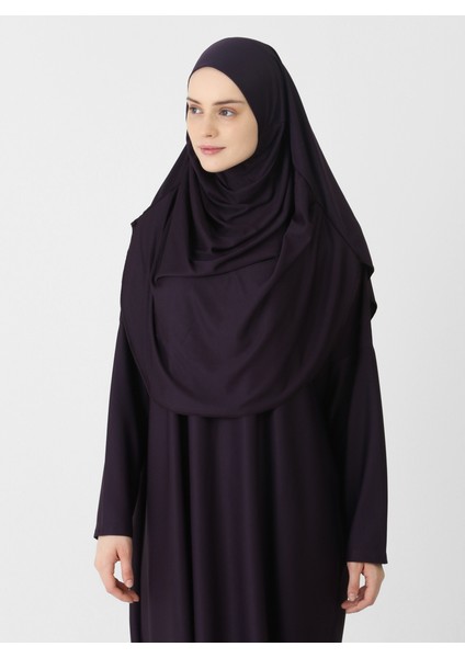 Namaz Elbisesi - Mürdüm - Ecesun