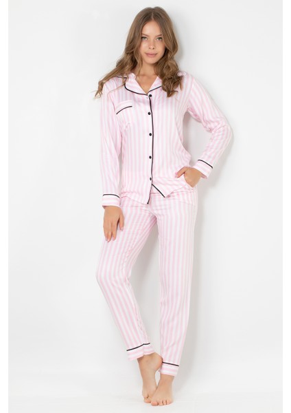 Victoria Uzun Kollu Kadın Pijama Takımı