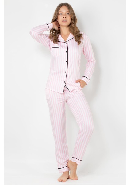 Victoria Uzun Kollu Kadın Pijama Takımı modelleri