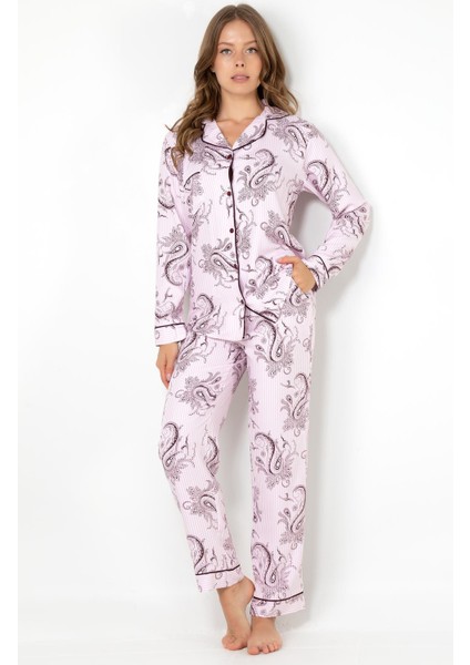 Cherry Rot Uzun Kollu Kadın Pijama Takımı fiyatları