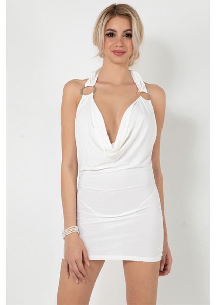 Göğüs Dekolteli Mini Elbise