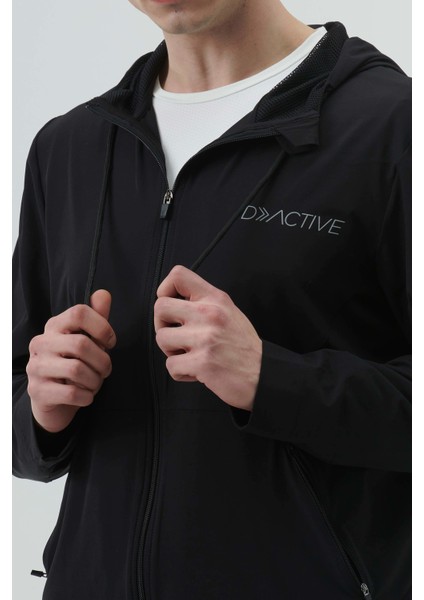 Siyah D-Active Tracksuit Sweatshirt