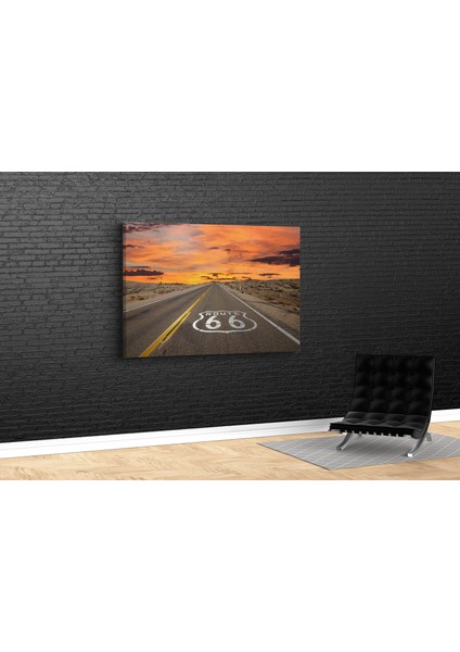 Route 66 Kanvas Tablo
