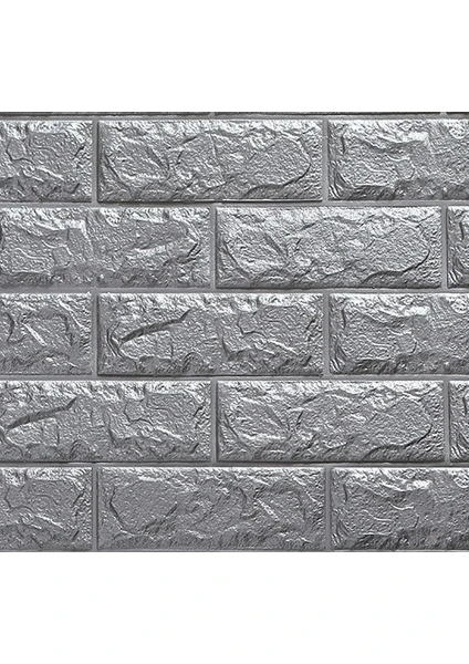 Kendinden Yapışkanlı Duvar Paneli Freewall Frw-02 Gri 70X77X0,65CM