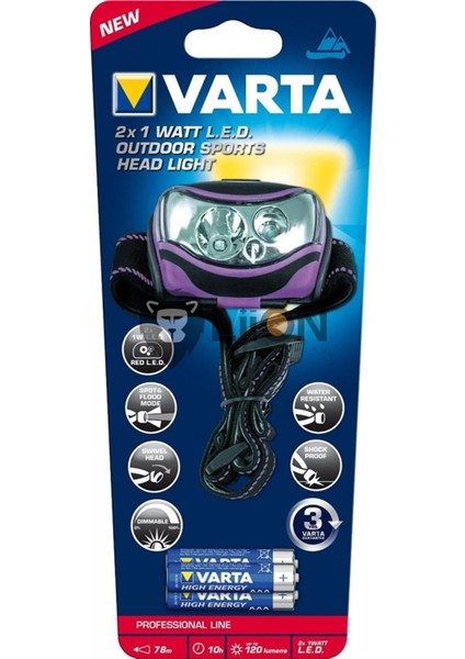 18630 2x1 Watt H30 Ledli Kafa Feneri fırsatları