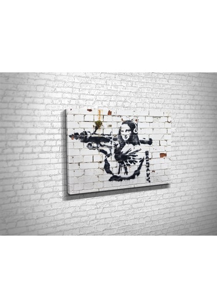 Banksy Mona Lisa Kanvas Tablo