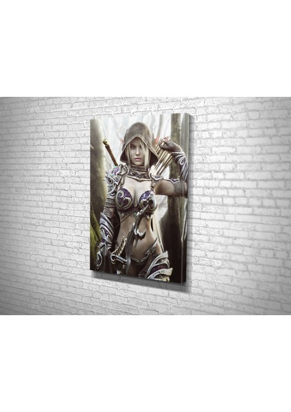 Kadın Elf Sanatçısı Kanvas Tablo modelleri