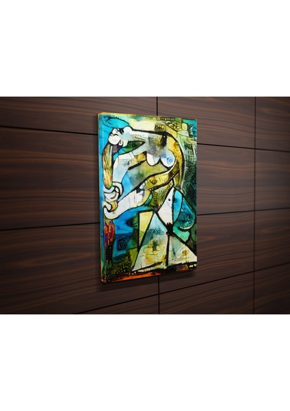 Picasso Stili Soyut Kanvas Tablo