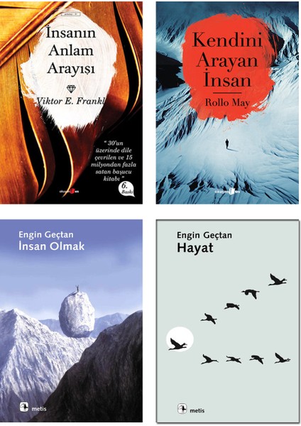 İnsanın Anlam Arayışı - Kendini Arayan İnsan - İnsan Olmak - Hayat - 4 Kitap Set