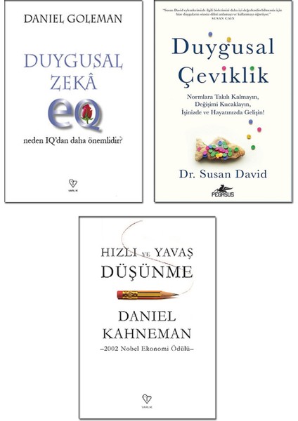 Hızlı ve Yavaş Düşünme - Duygusal Zeka - Duygusal Çeviklik - 3 Kitap