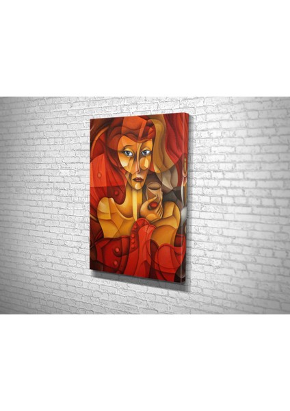 Picasso Stili Kadın Kanvas Tablo