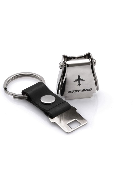 Boeing 737 Uçak Modelli Emniyet Kemeri Şişe Açacağı Özelliği Deri Havacılık Anahtarlık fiyatları