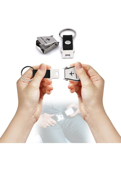 Boeing 737 Uçak Modelli Emniyet Kemeri Şişe Açacağı Özelliği Deri Havacılık Anahtarlık modelleri