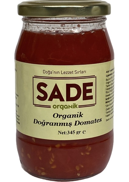 Organik Doğranmış Domates 345 gr