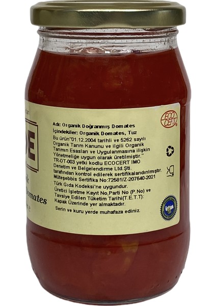 Organik Doğranmış Domates 345 gr modelleri