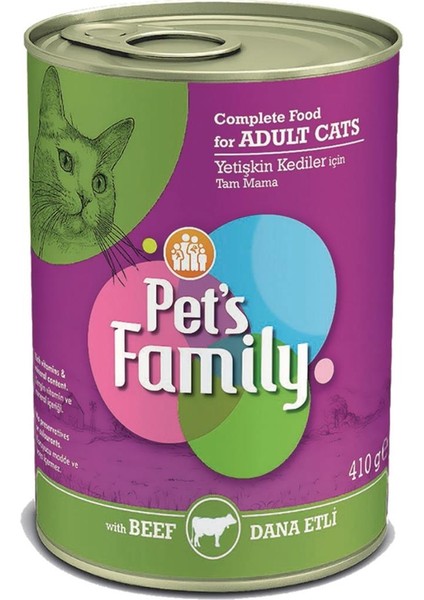Pets Family Dana Etli Kedi Konservesi 410 gr