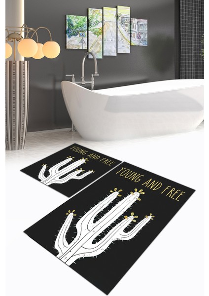 Banyo Paspası, Klozet Takımı, Yıkanabilir Halı, Kaymaz Taban Halı, Halı