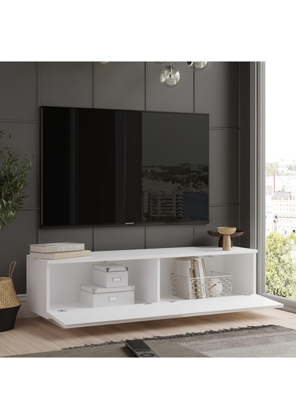 Fonda Tv Ünitesi Tv Sehpası 140CM Beyaz Fn1-W modelleri