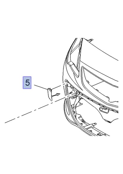 Opel Astra J 2013 ve Sonrası  Ön Tampon Çeki Demir Kapağı