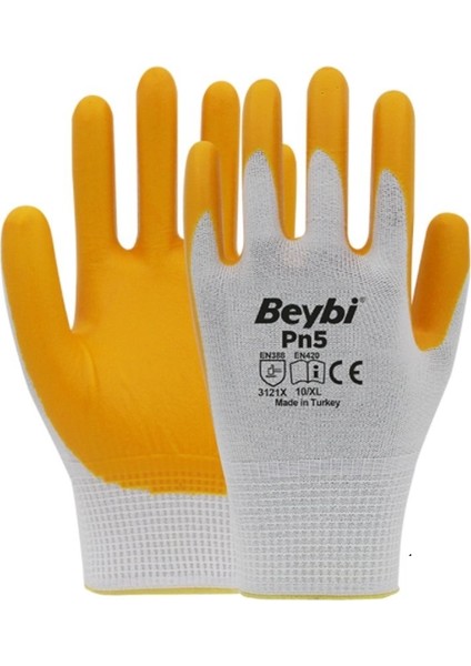 Pn5 Nitril Naylon Eldiven No:9 10'lu Paket
