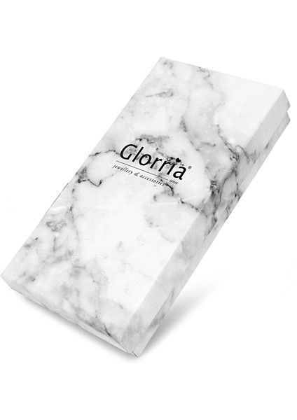 Gümüş Tektaş Kolye, Küpe, Çiçekli Hediye Seti - DT0213KL-HS fırsatları