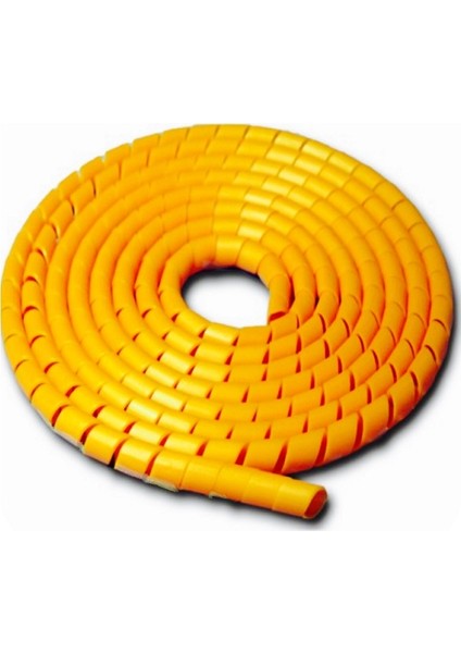 Kablo Toplayıcı Spirali - Sarı Renk- 10 mm 100 M fiyatları