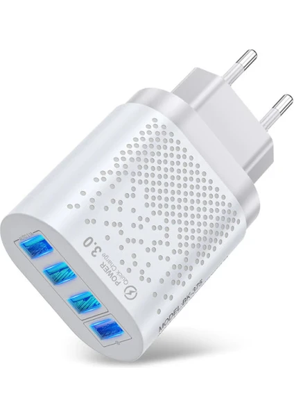 48 W 3 Amper 4 USB Portlu Hızlı Şarj Cihaz - Çoklu Şarj