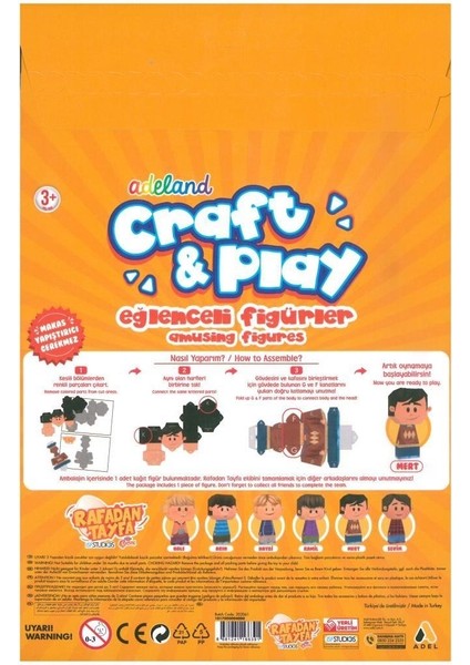 Rafadan Tayfa Craft Play Eğlenceli Figürler - Mert