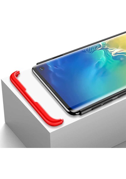 Samsung Galaxy S10E Kılıf 360 Tam Koruma Ön ve Arka Sert Mika Kapak Orjinal Ays Gkk Kapak