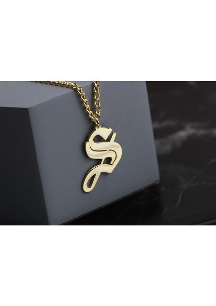 Kişiye Özel Gotik Harf Gurmet Gümüş Kolye fırsatları