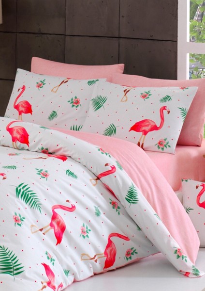 Loyal Home Çift Kişilik Nevresim Takımı Flamingo