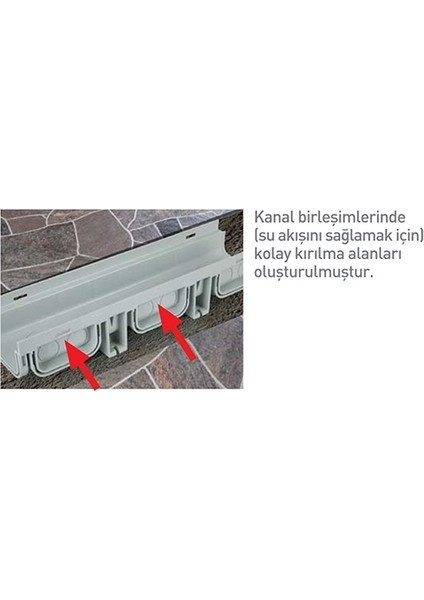 200X145X1000 Drenaj Kanalı Izgaralı