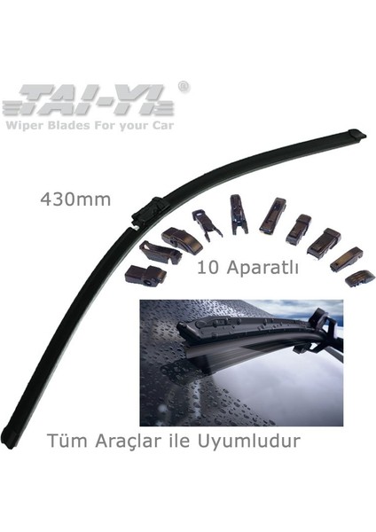 Tai-Yi 43Cm 10 Aparatlı Universal Silecek Süpürgesi (430Mm) fiyatları