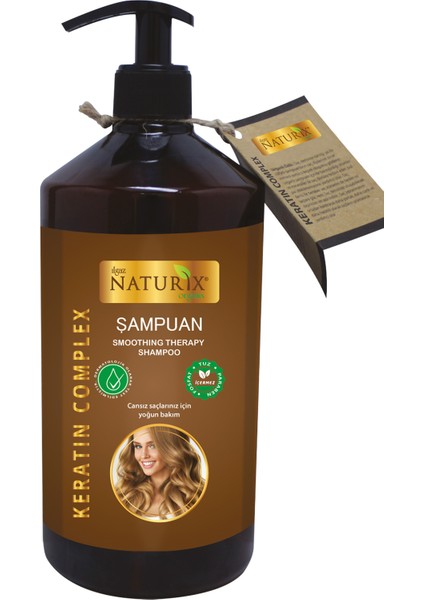 Tuzsuz Keratin Şampuan 2 Adet 600 ml Onarıcı Bakım Şampuanı + 500 ml Keratin Bakım Saç Kremi